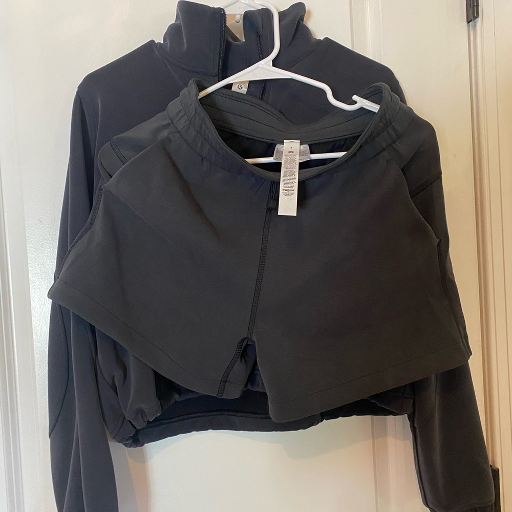 Lululemon Brushed Softstreme Half Zip Set